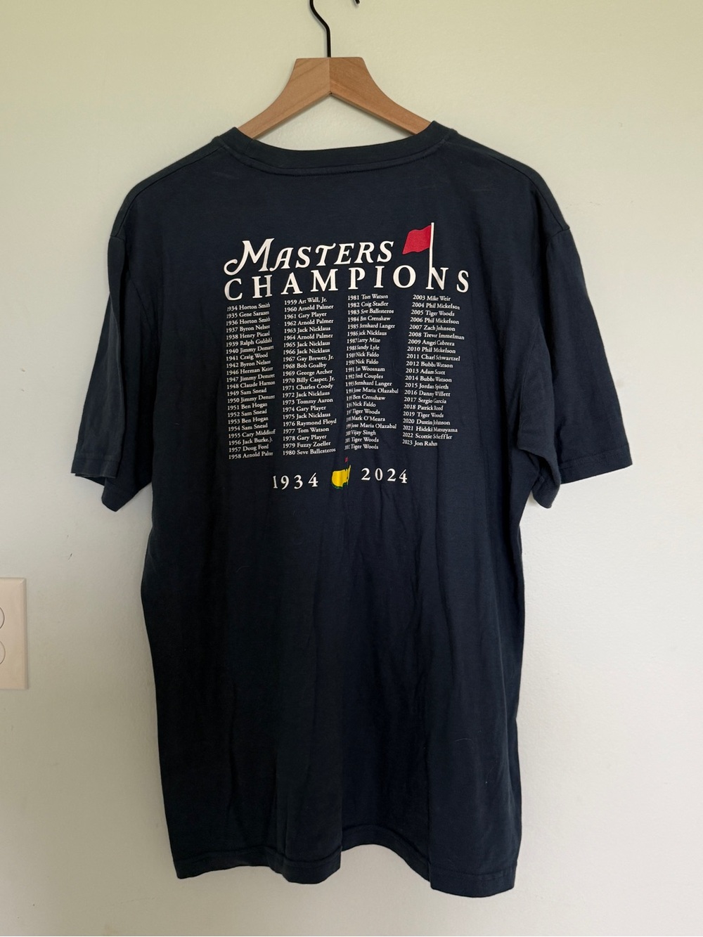 Masters Champions 2024 Navy Graphic Tee